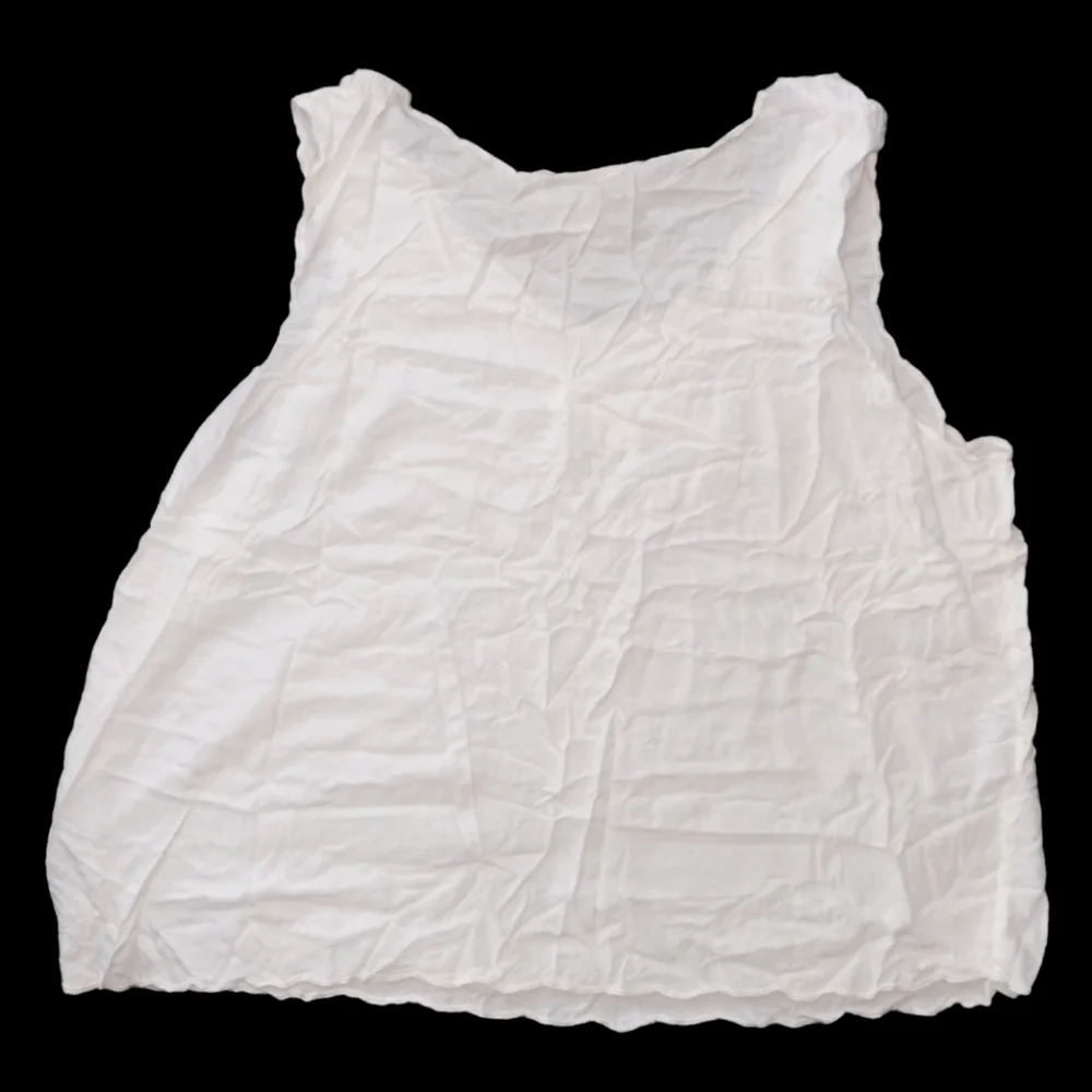 Bali Emerald White Butterfly Top Size 2X - Picture 2 of 5